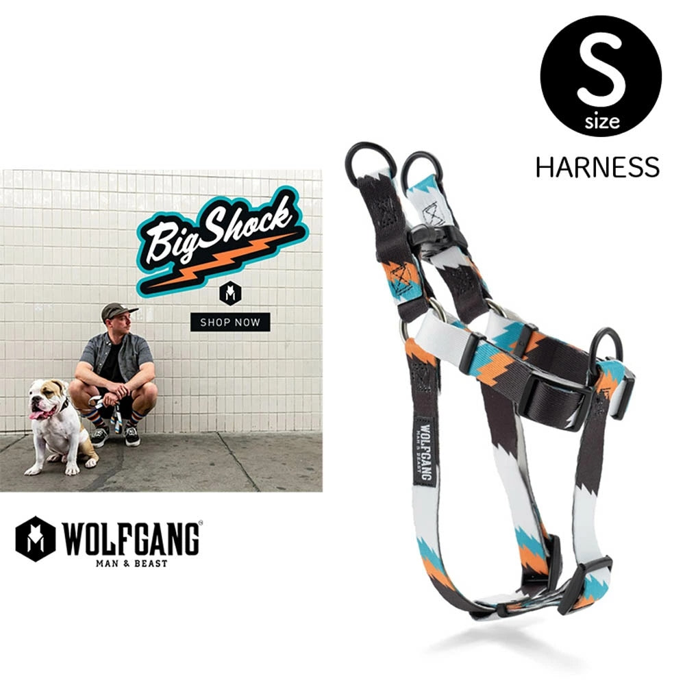 【WOLFGANG MAN & BEAST ウルフギャング マン&ビースト】ハーネス BigShock Sサイズ※在庫限りで終了※