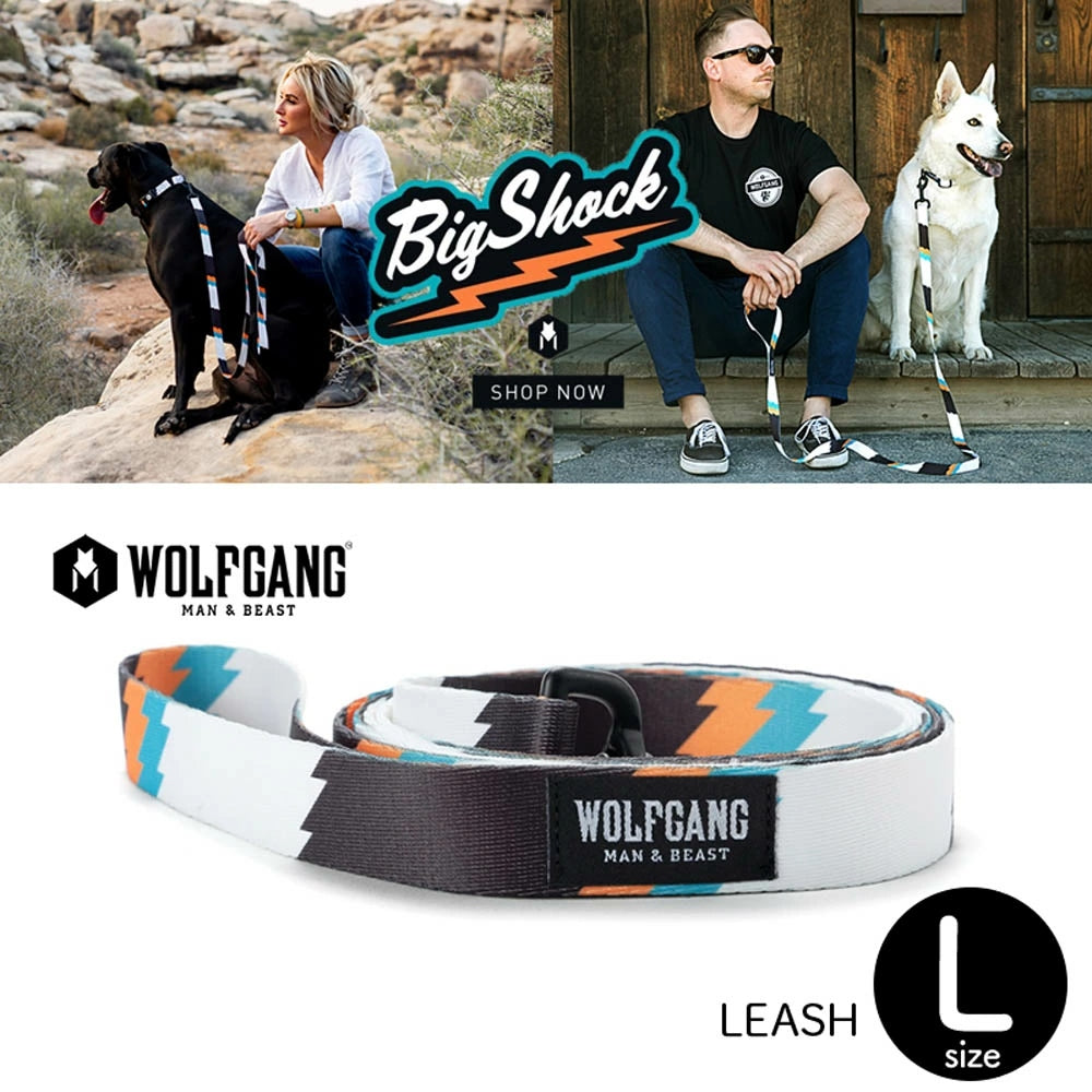 【WOLFGANG MAN & BEAST ウルフギャング マン&ビースト】リード BigShock Lサイズ※在庫限りで終了※