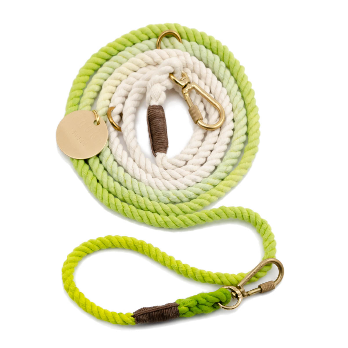 【FOUND MY ANIMAL ファウンドマイアニマル】アジャスタブル・リーシュ(リード)LIME/ライム S,Mサイズ