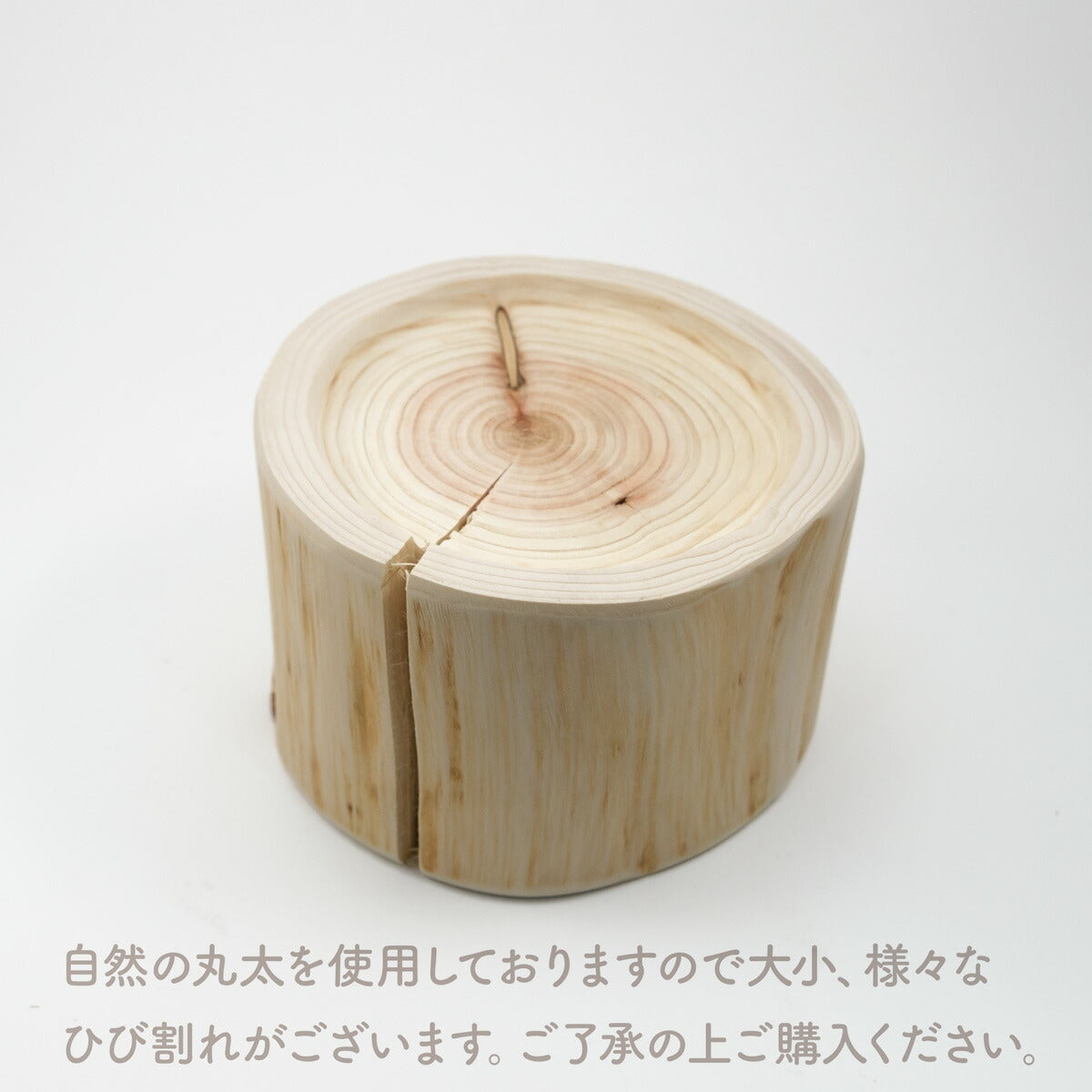 【Felesto フェレスト】Log Bowl ヒノキのログボウル 丸太の餌台 ごはん専用 耐熱ガラスボウル付