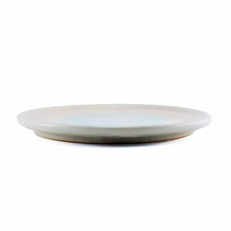 【ジェームス・オペ 雷窯】洋皿(中) 約18cm パステルレインボー