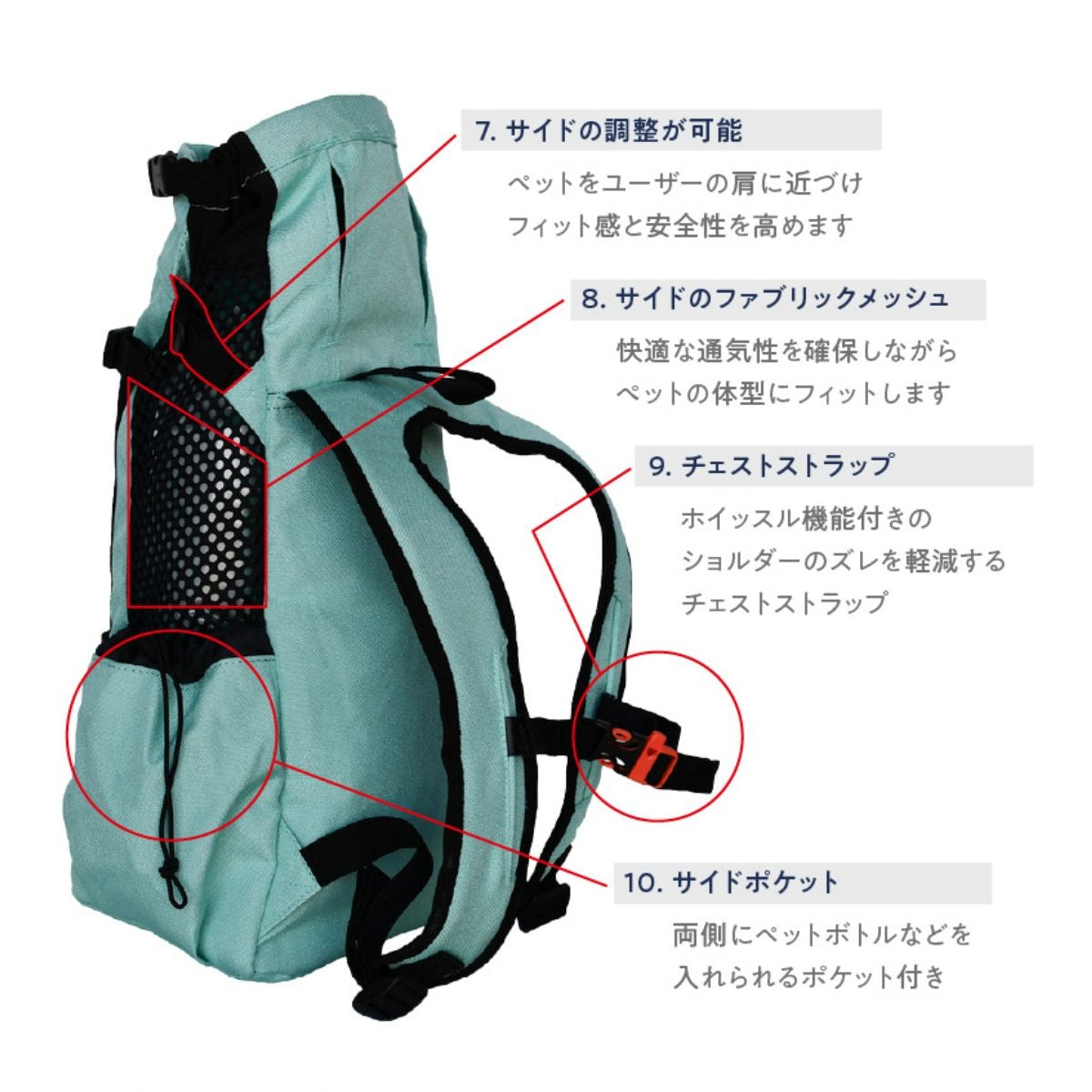 【K9 Sport Sack ケーナイン スポーツサック】スポーツサック Air2 XS,S,M,Lサイズ ブラック・グレー・ミント