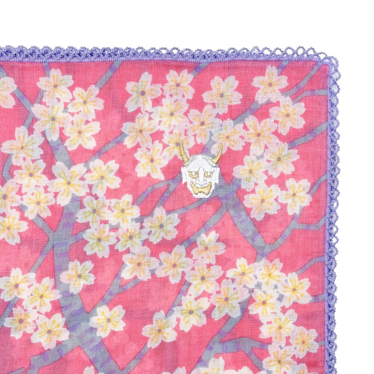 【KODUE HIBINO ひびのこづえ】ハンカチ 桜の森の満開の下 大判ハンカチ 58×58cm