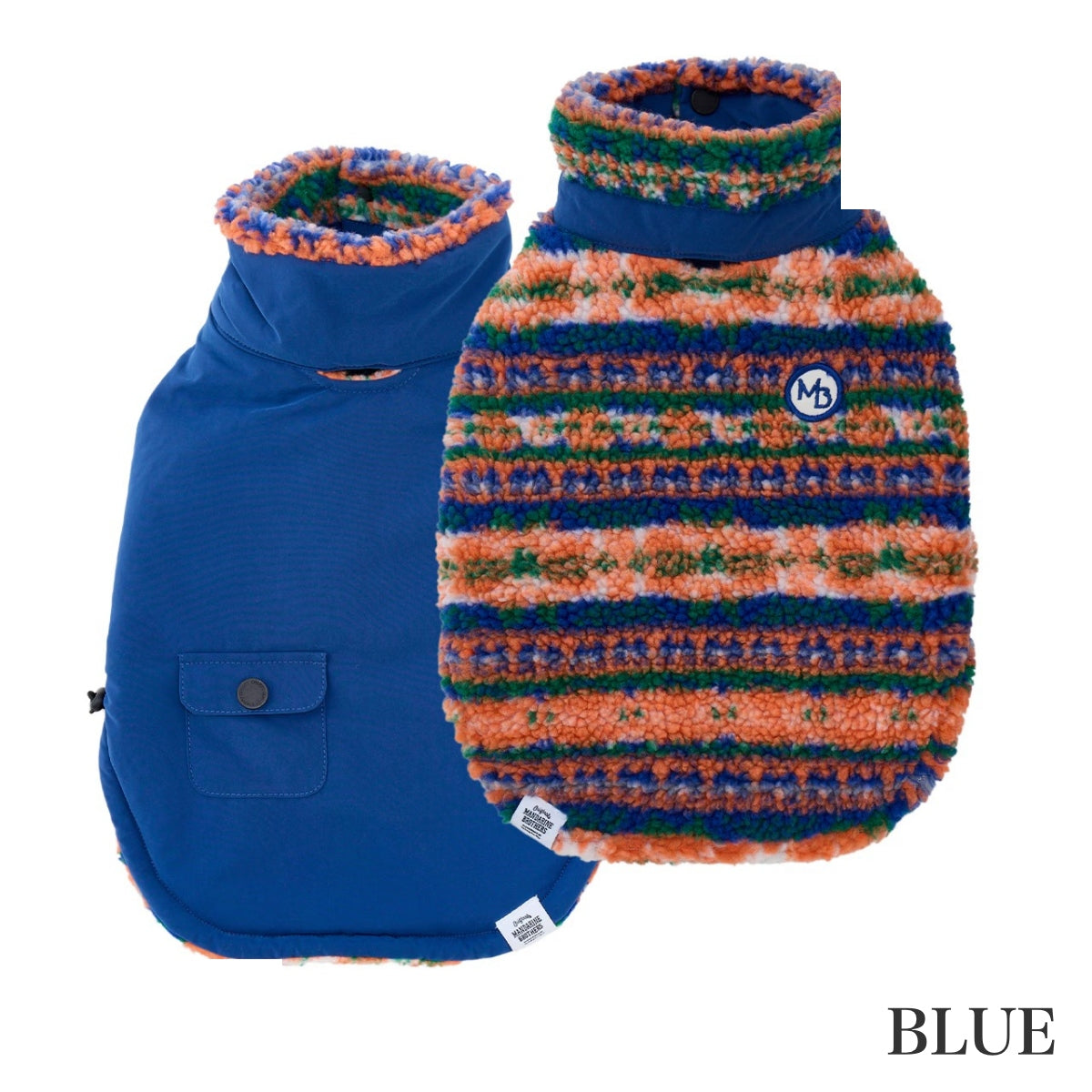 【MANDARINE BROTHERS マンダリンブラザーズ】 リバーシブルボアベスト Reversible Boa Vest