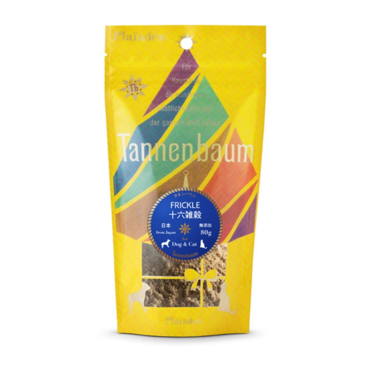【Plaiaden プレイアーデン】FRICKLE 十六雑穀 80g for Dog/Cat(タネンバウム)トッピング