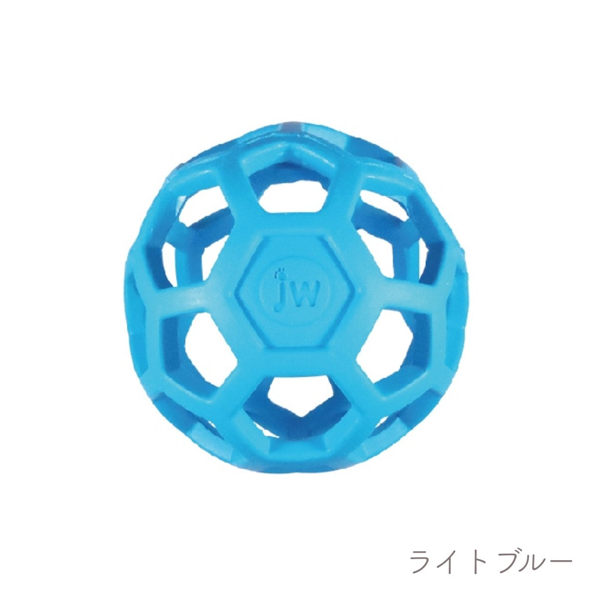 【プラッツ】JW PET ホーリーローラーボール M ライトブルー・レッド