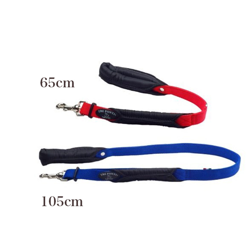 【トレポンティ Tre Ponti】ダブルセーフティーハンドル リーシュ 65cm