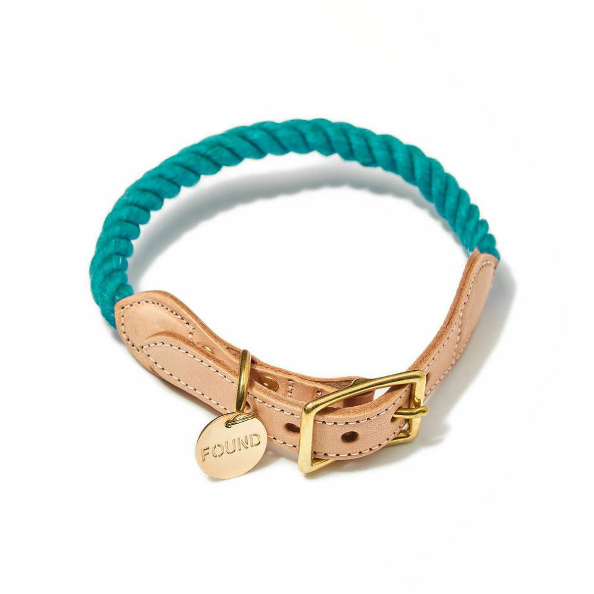 【FOUND MY ANIMAL ファウンドマイアニマル】ロープ・カラー Teal/ティール XS〜Lサイズ