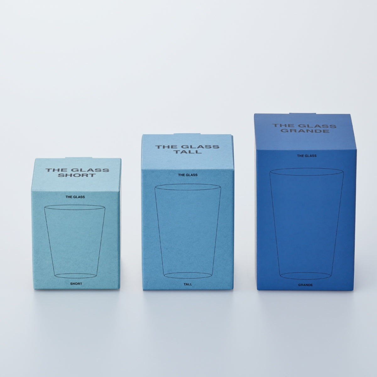 【THE ザ】THE GLASS グラス ショート 240ml / トール 350ml / グランデ 470ml 耐熱ガラス