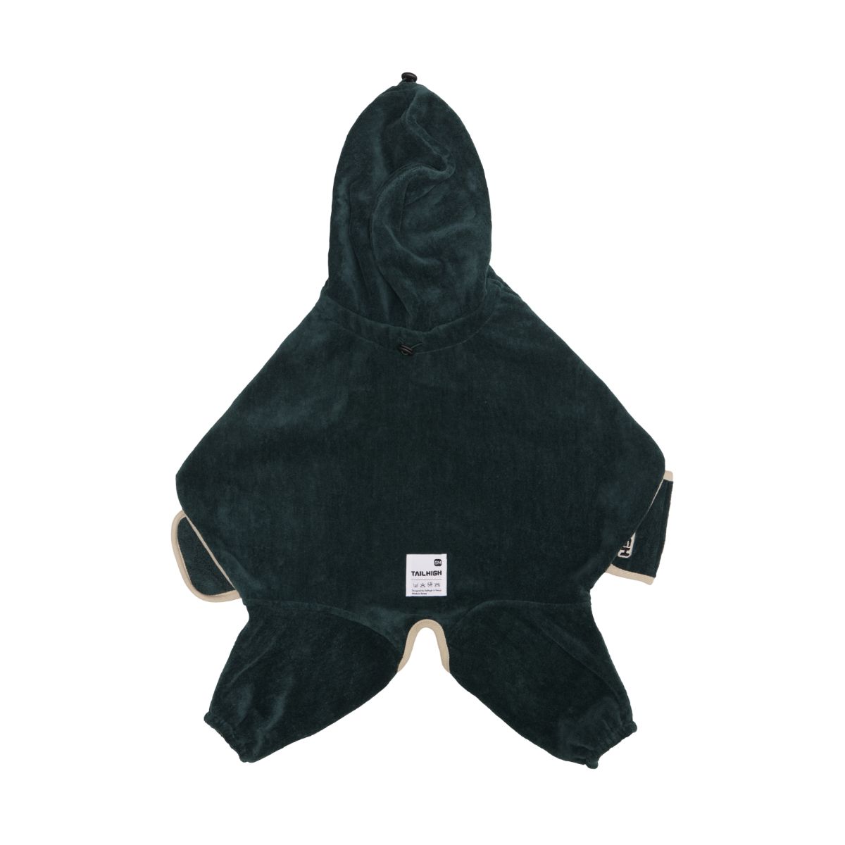 【TAILHIGH テールハイ】ドライローブ Go2 Drying Wearable Towel Mサイズ フォレストグリーン