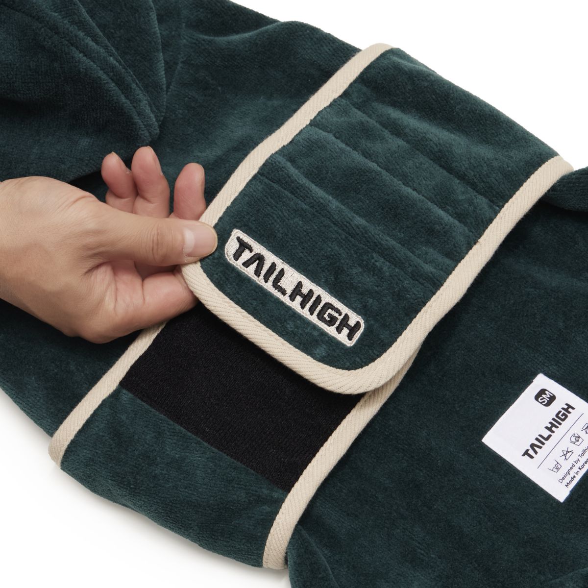 【TAILHIGH テールハイ】ドライローブ Go2 Drying Wearable Towel Mサイズ フォレストグリーン