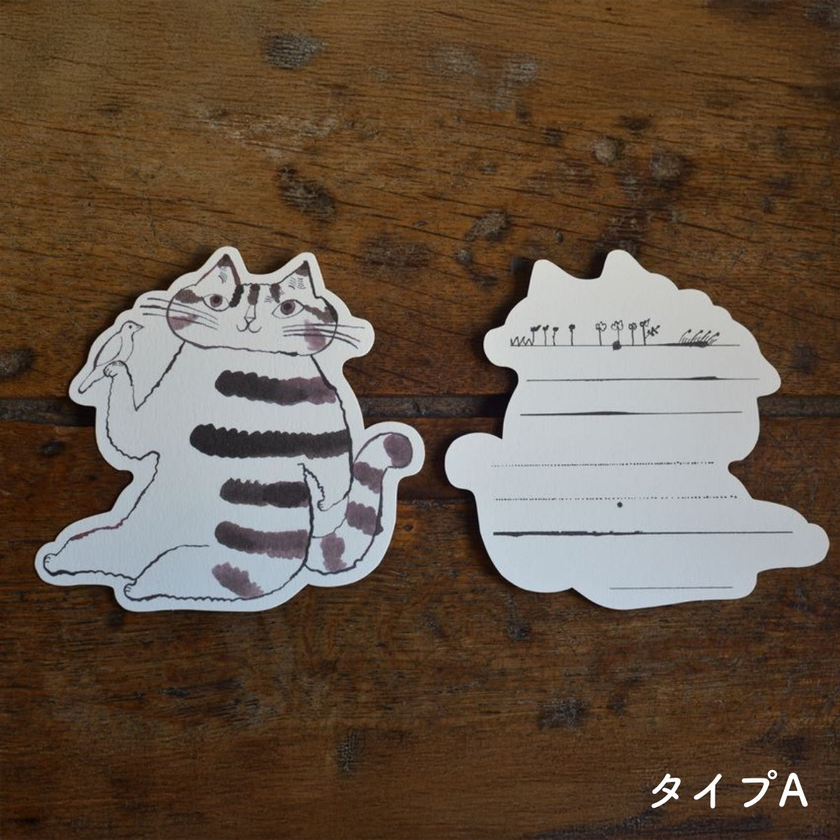 【トラネコボンボン 倉敷意匠】猫ちゃん切り抜きカード 40枚セット