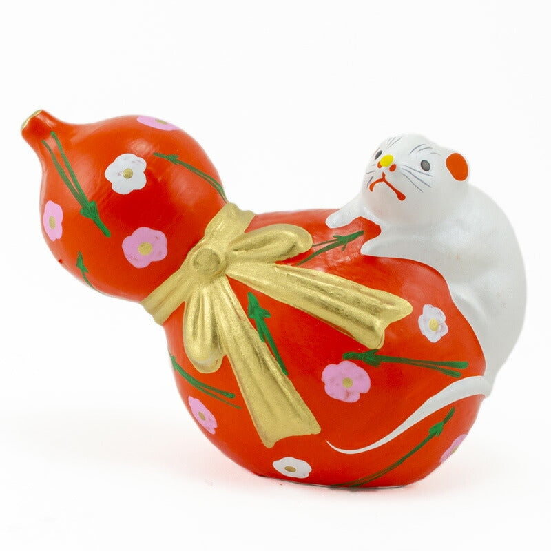 【つつみのおひなっこや】 干支 子 鼠 ねずみ ひょうたん 堤人形