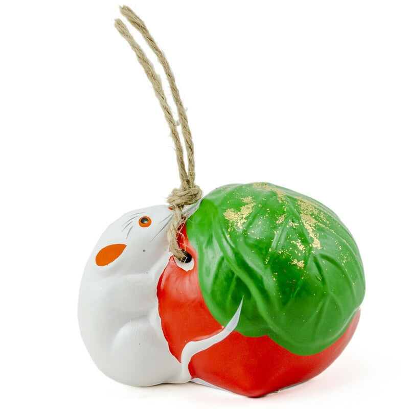 【つつみのおひなっこや】 干支 子 鼠 ねずみ かぶ 土鈴 堤人形