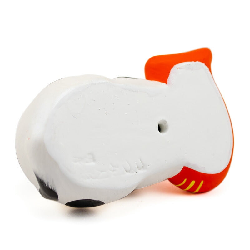 【つつみのおひなっこや】 堤人形 鯛引き寄せ猫 白猫 幅8.5cm