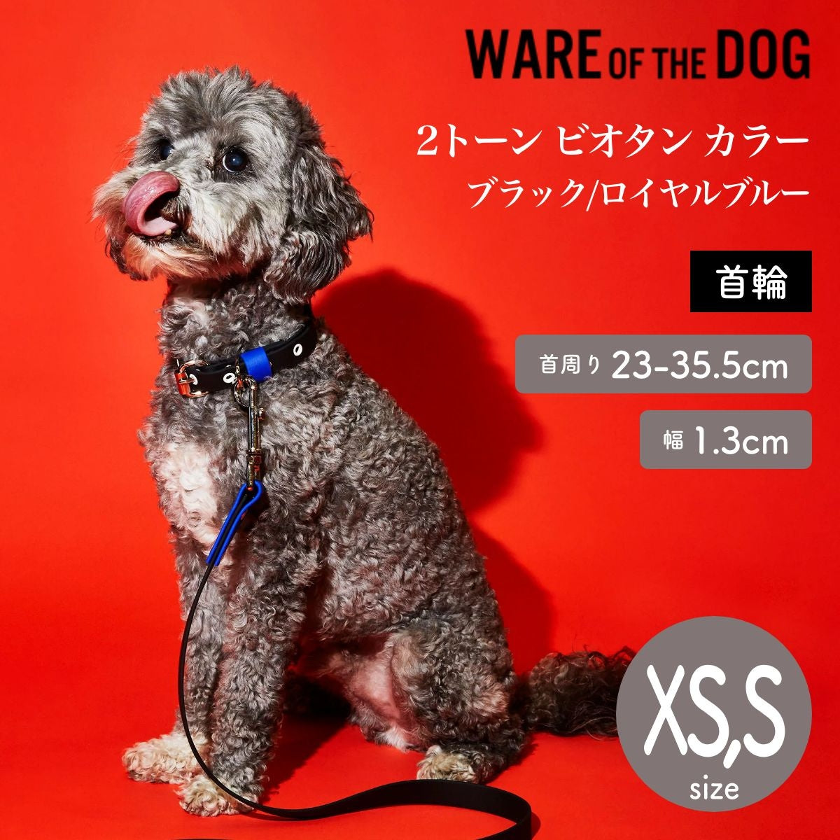 【WARE OF THE DOG ウェアオブザドッグ】2トーン ビオタン カラー ブラック/ロイヤルブルー XS,Sサイズ