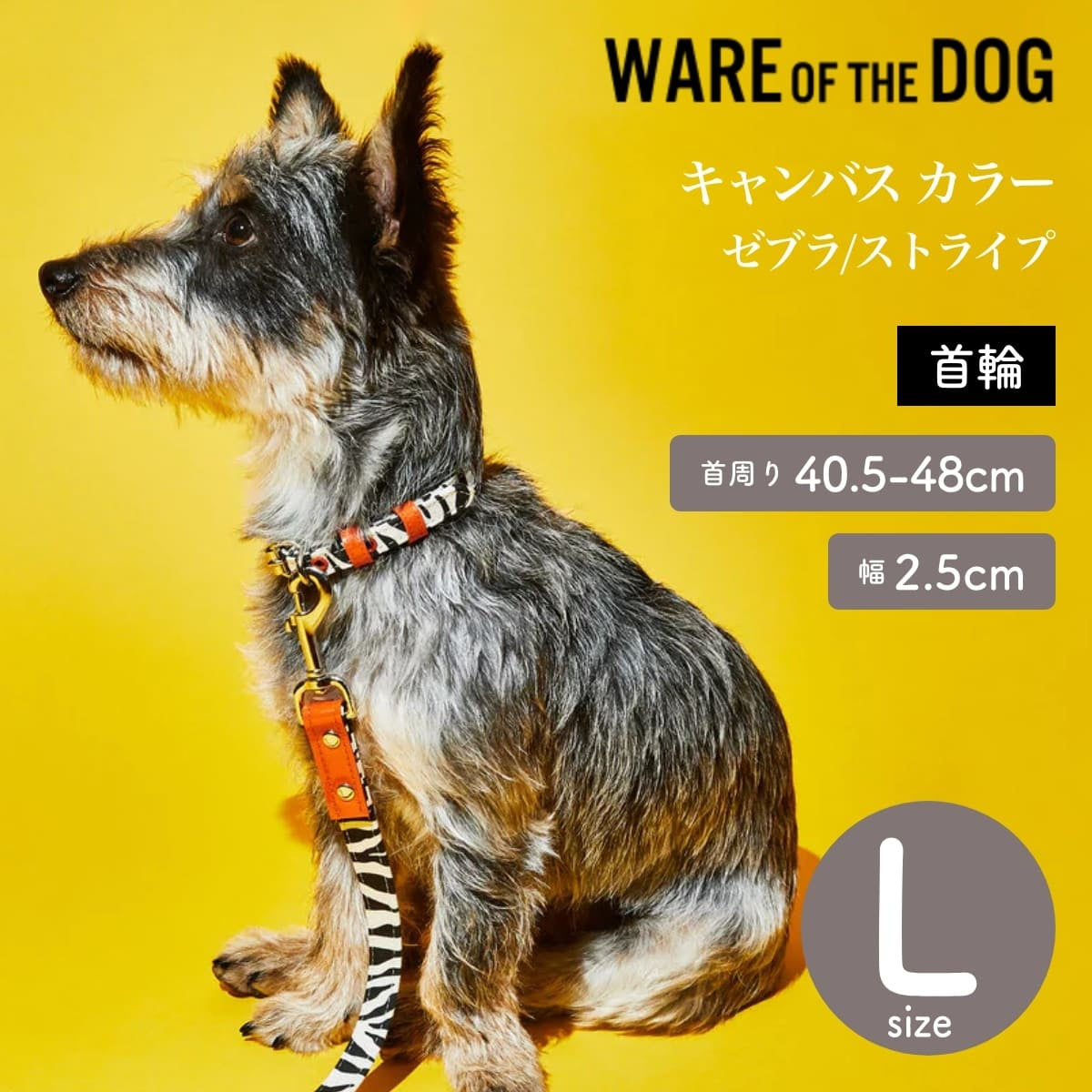 【WARE OF THE DOG ウェアオブザドッグ】キャンバス カラー ゼブラ/ストライプ Lサイズ