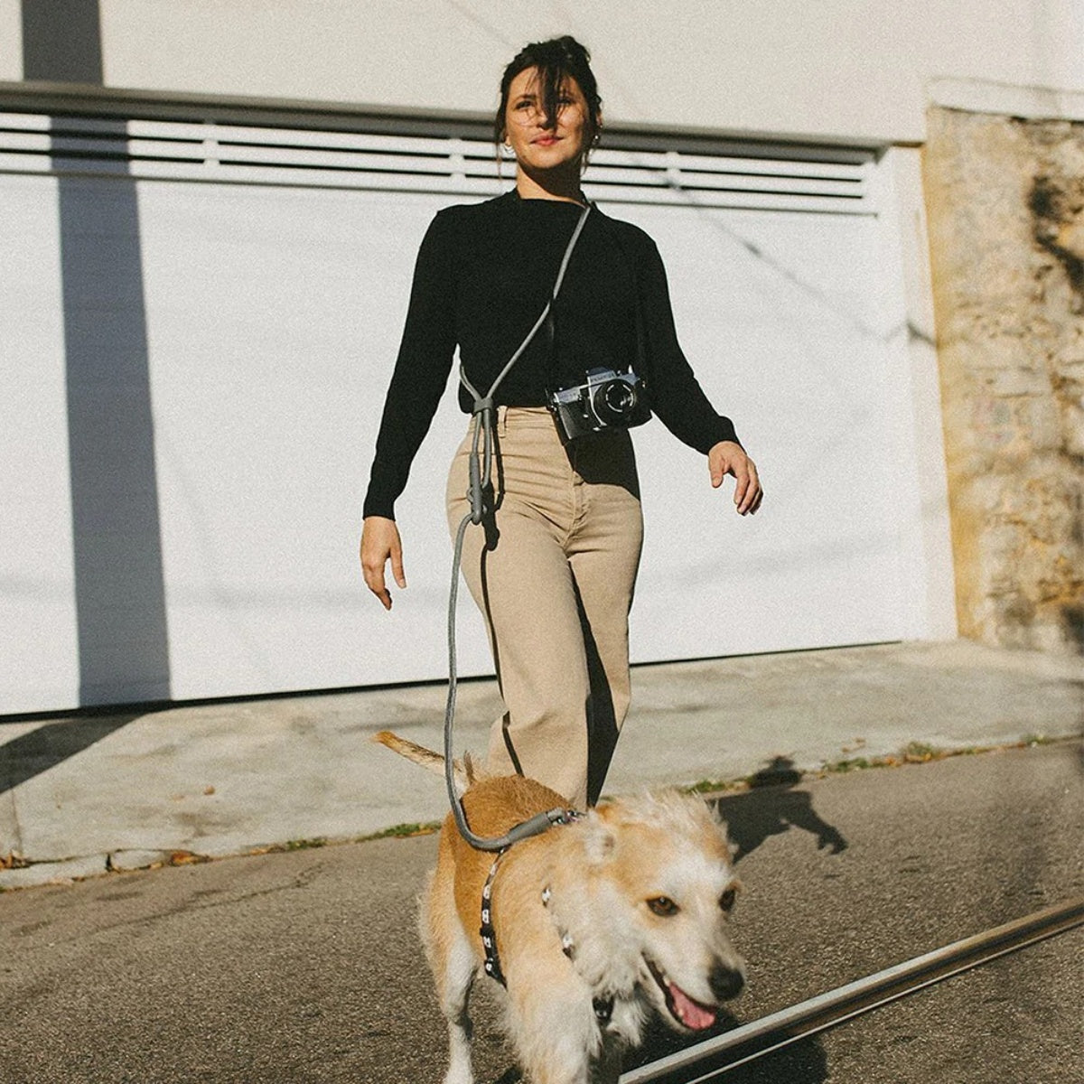 【zee.dog ジードッグ】HANDS-FREE LEASH チタニウムグレー ハンズフリーリーシュ