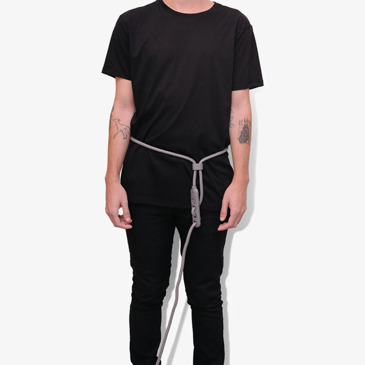 【zee.dog ジードッグ】HANDS-FREE LEASH チタニウムグレー ハンズフリーリーシュ