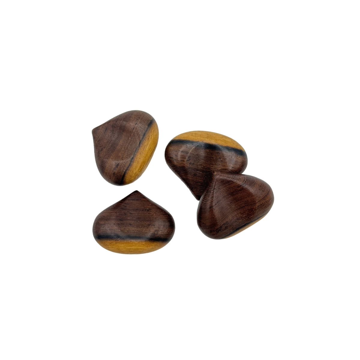 【Asia Crafts Link アジアクラフトリンク】箸置 栗 豆 木製