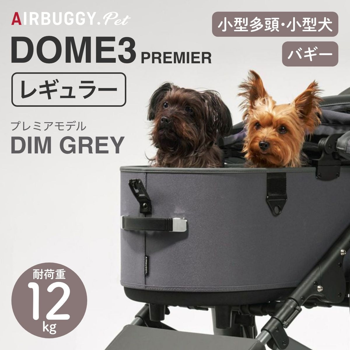 【AIRBUGGY エアバギー】DOME3 PREMIER レギュラー ディムグレー