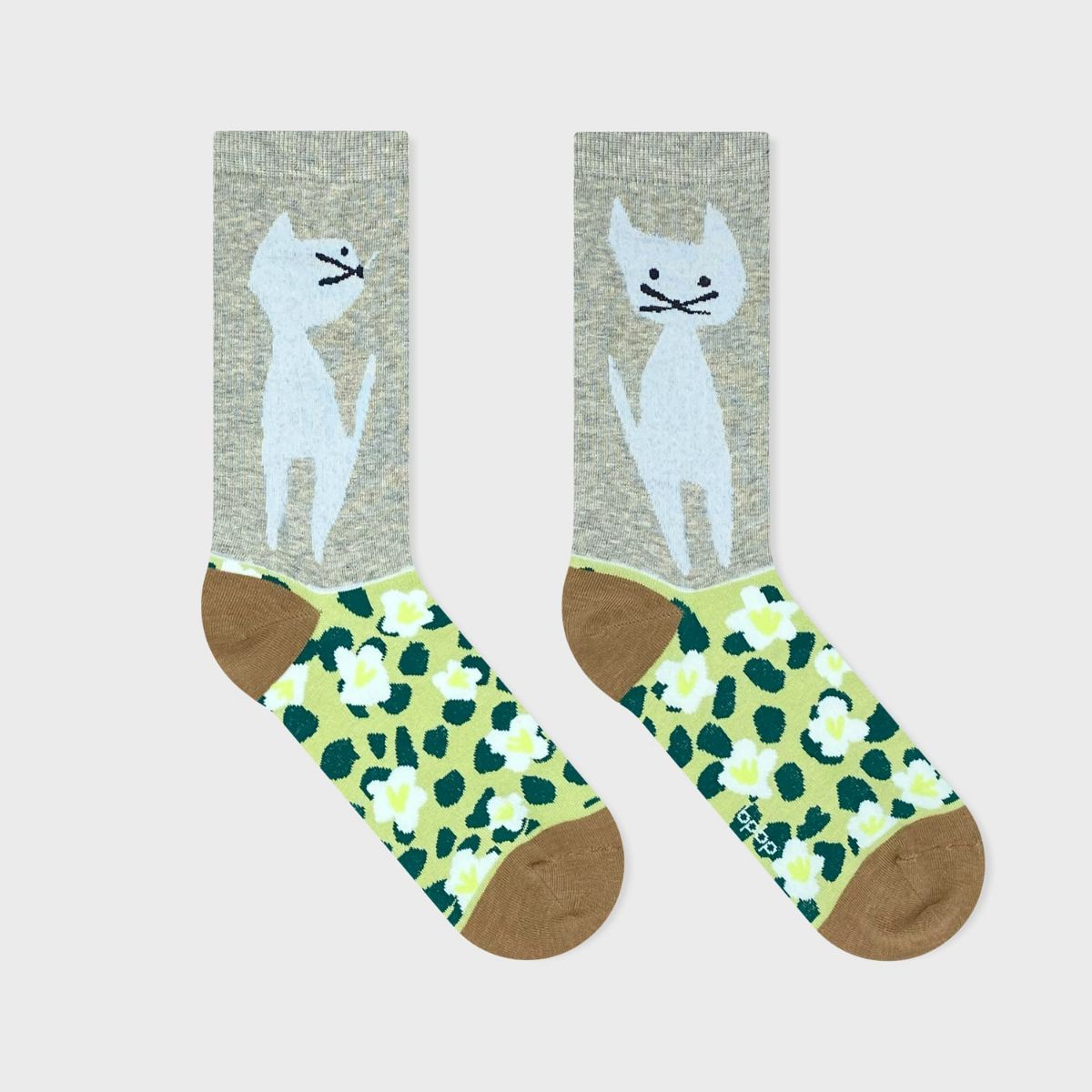 【JIN KITAMURA / 北村人×bpbp】SOCKS CAT IN FLOWER GARDEN 猫とお花畑 ソックス