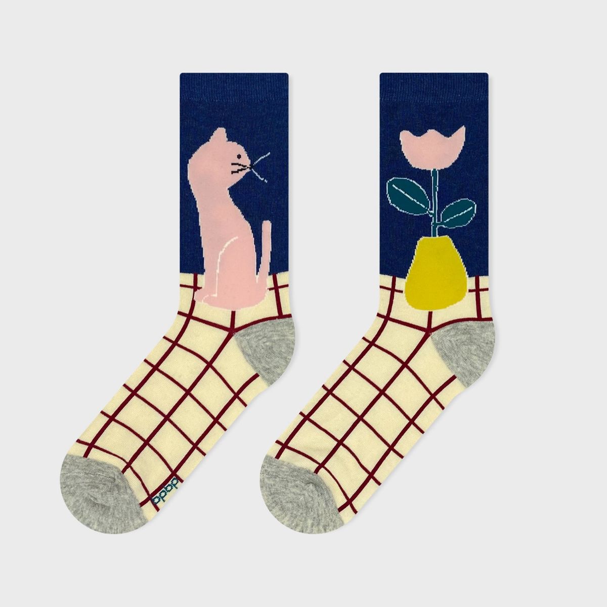 【JIN KITAMURA / 北村人×bpbp】SOCKS NEKO TO HANA 猫とはな ソックス