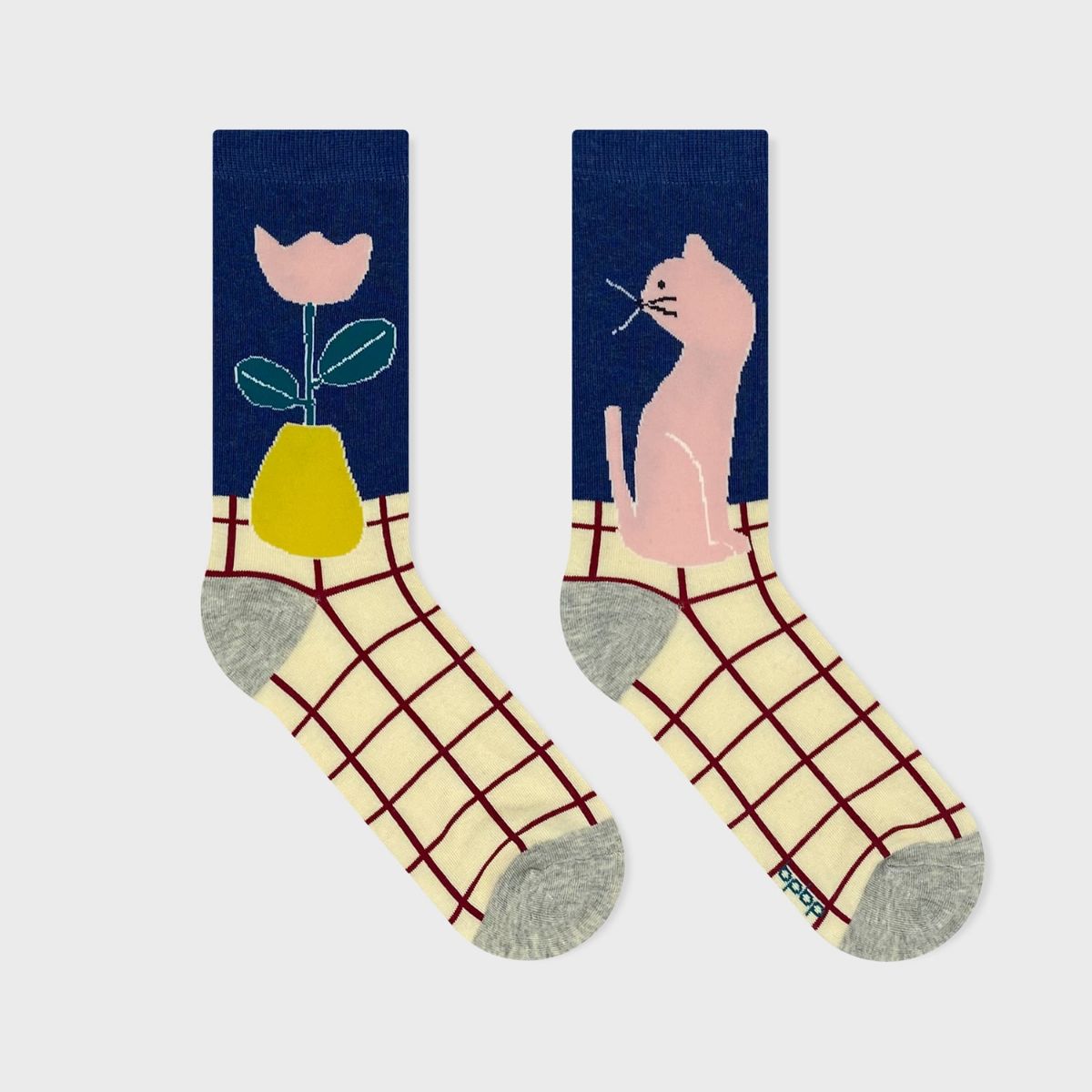 【JIN KITAMURA / 北村人×bpbp】SOCKS NEKO TO HANA 猫とはな ソックス