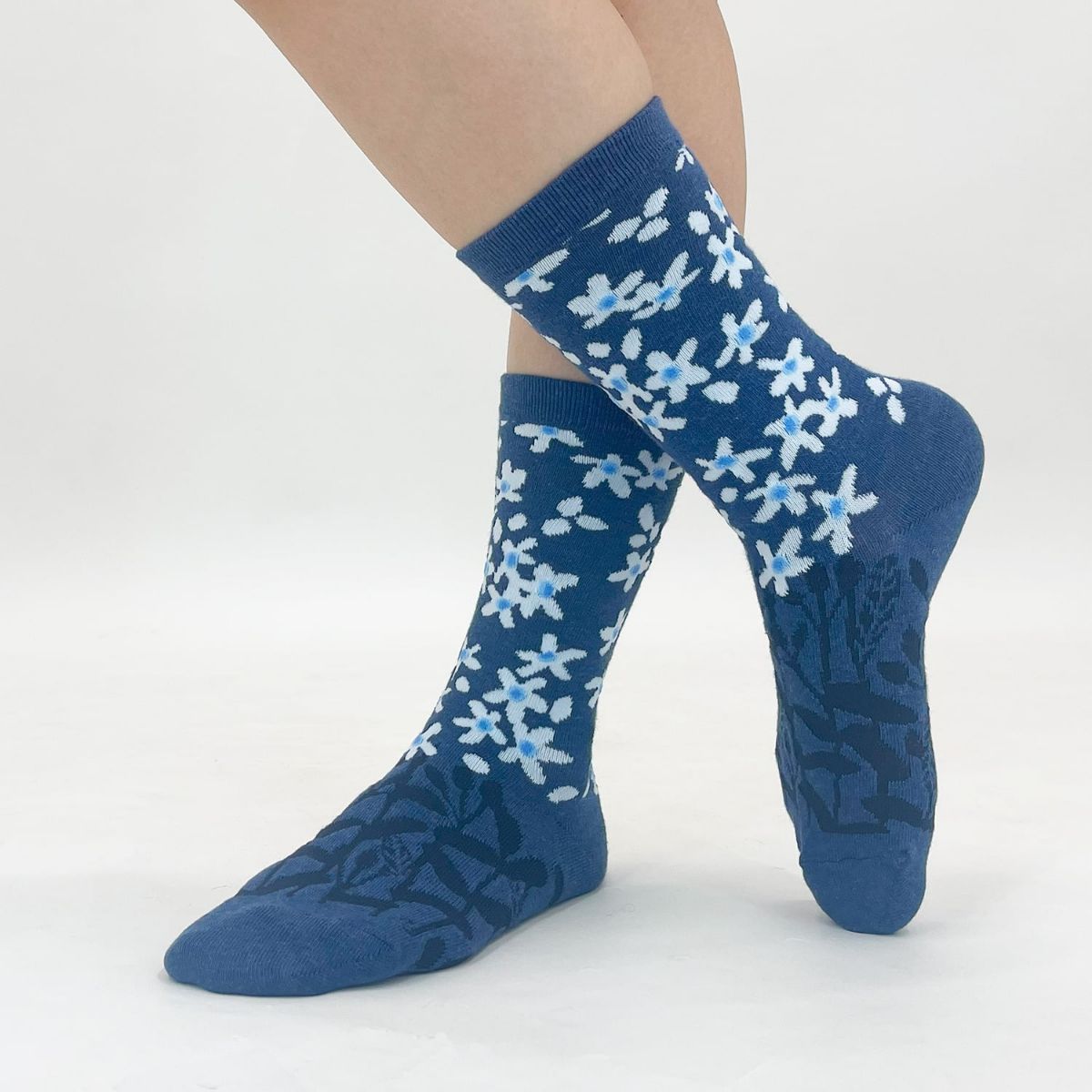 【YURI HIMURO / 氷室友里×bpbp】SOCKS TWEEDIA NAVY ツィーディア ソックス ネイビー