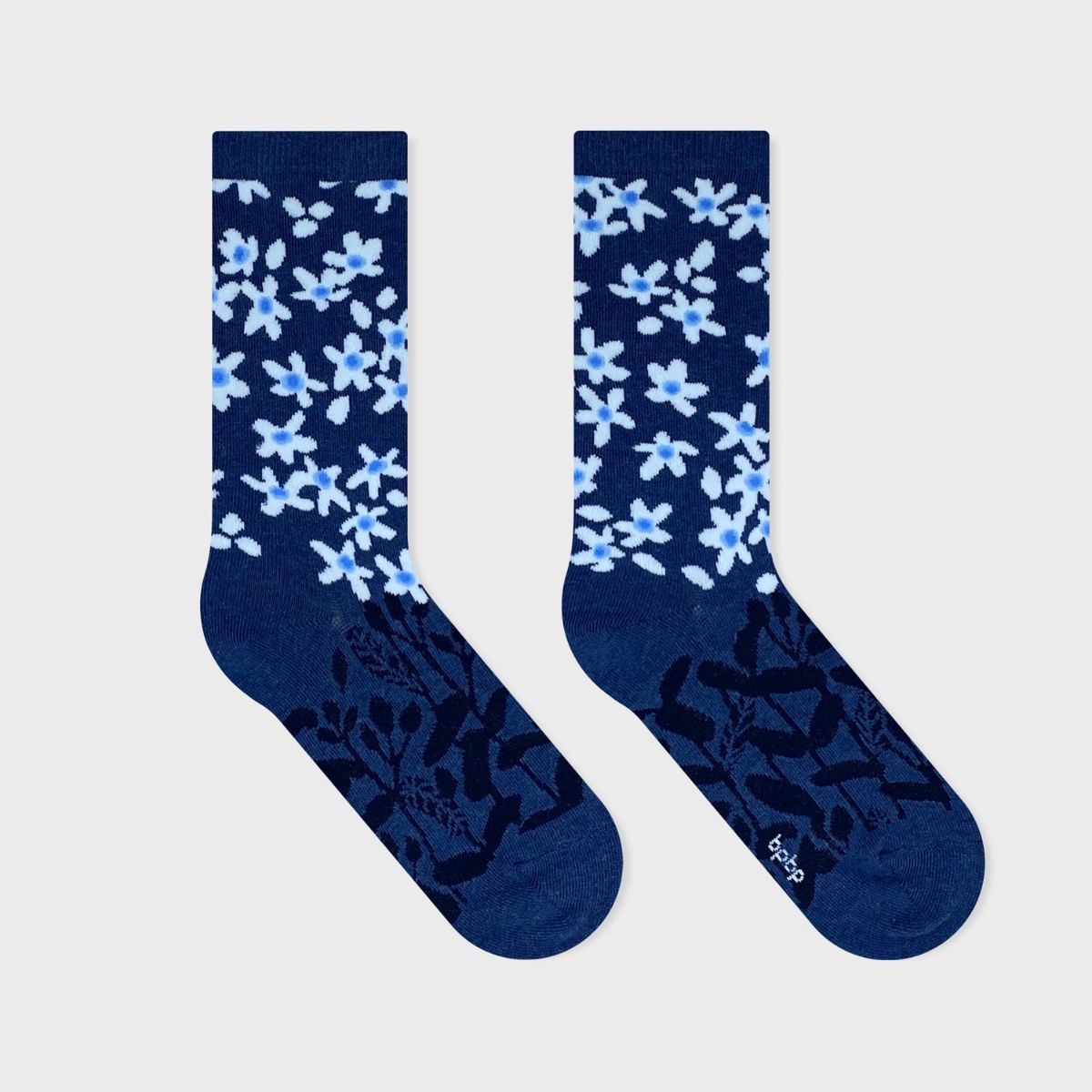 【YURI HIMURO / 氷室友里×bpbp】SOCKS TWEEDIA NAVY ツィーディア ソックス ネイビー