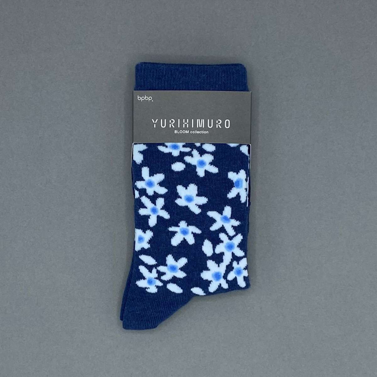 【YURI HIMURO / 氷室友里×bpbp】SOCKS TWEEDIA NAVY ツィーディア ソックス ネイビー