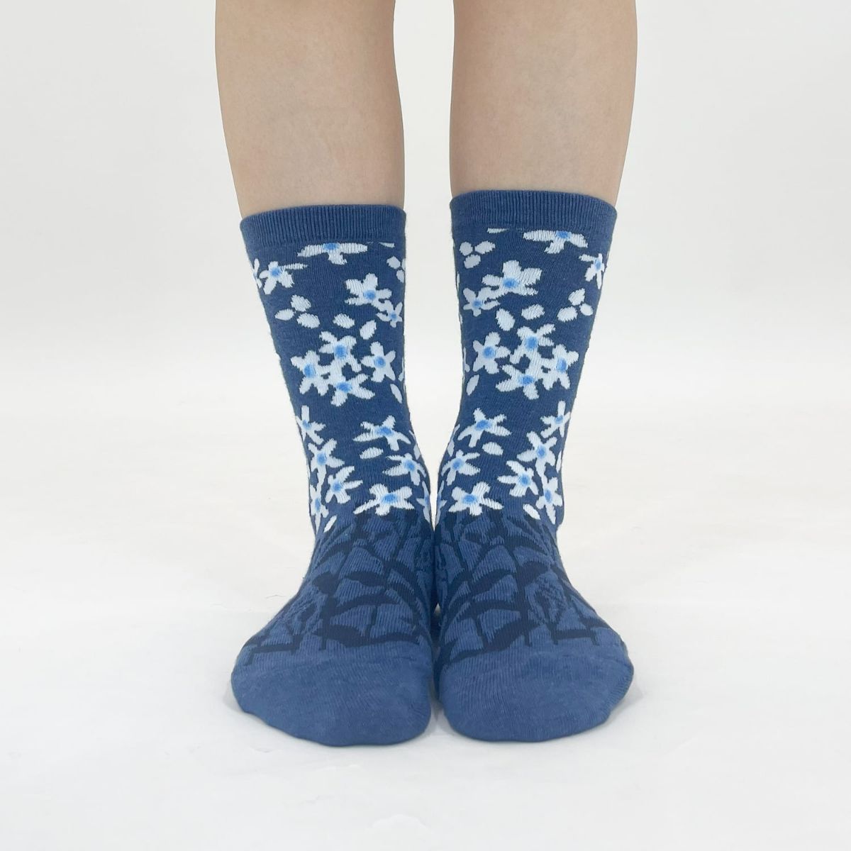 【YURI HIMURO / 氷室友里×bpbp】SOCKS TWEEDIA NAVY ツィーディア ソックス ネイビー