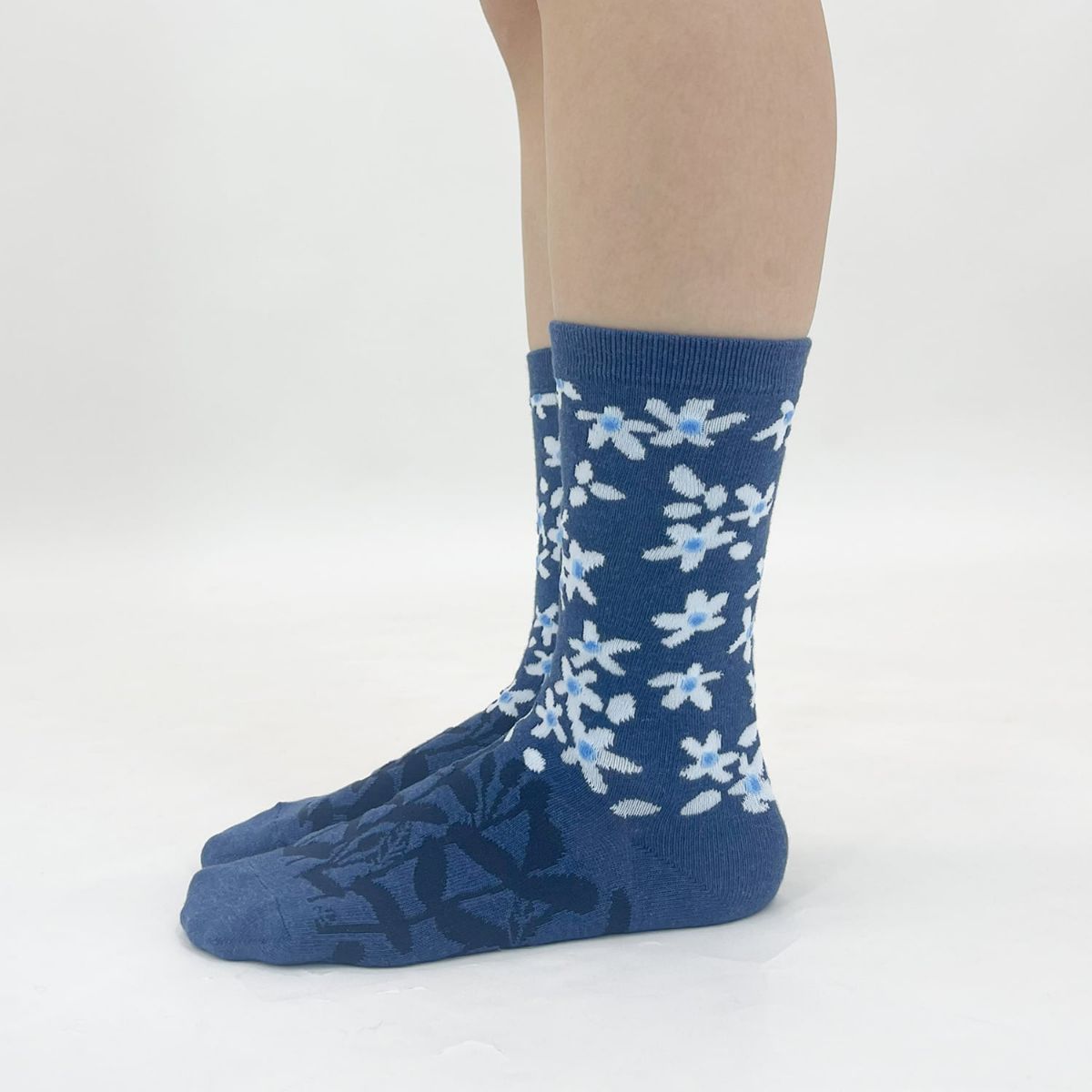 【YURI HIMURO / 氷室友里×bpbp】SOCKS TWEEDIA NAVY ツィーディア ソックス ネイビー