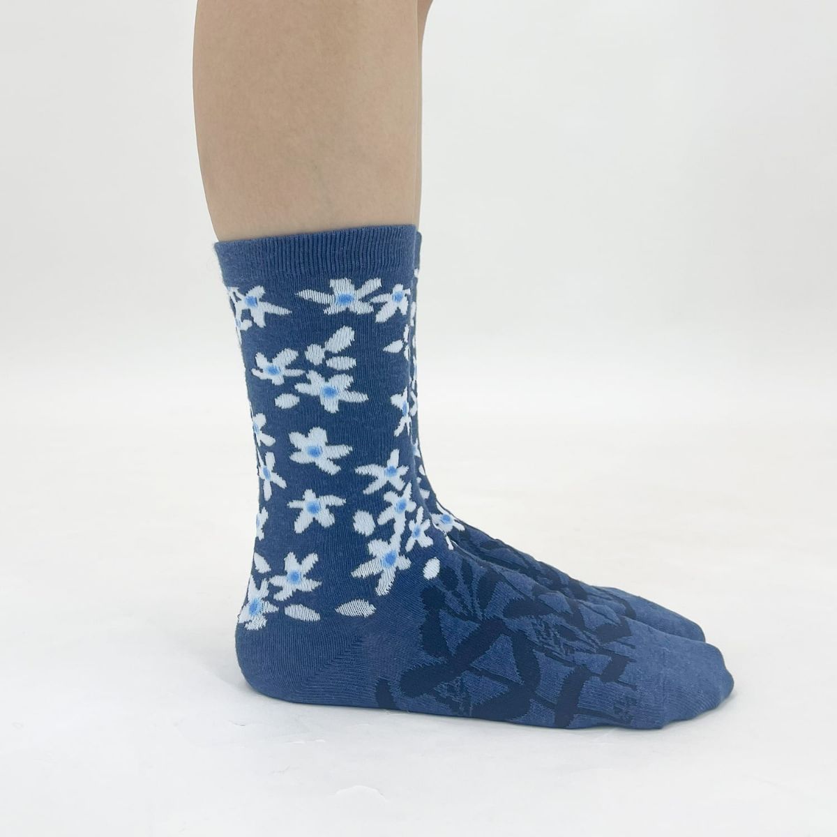【YURI HIMURO / 氷室友里×bpbp】SOCKS TWEEDIA NAVY ツィーディア ソックス ネイビー