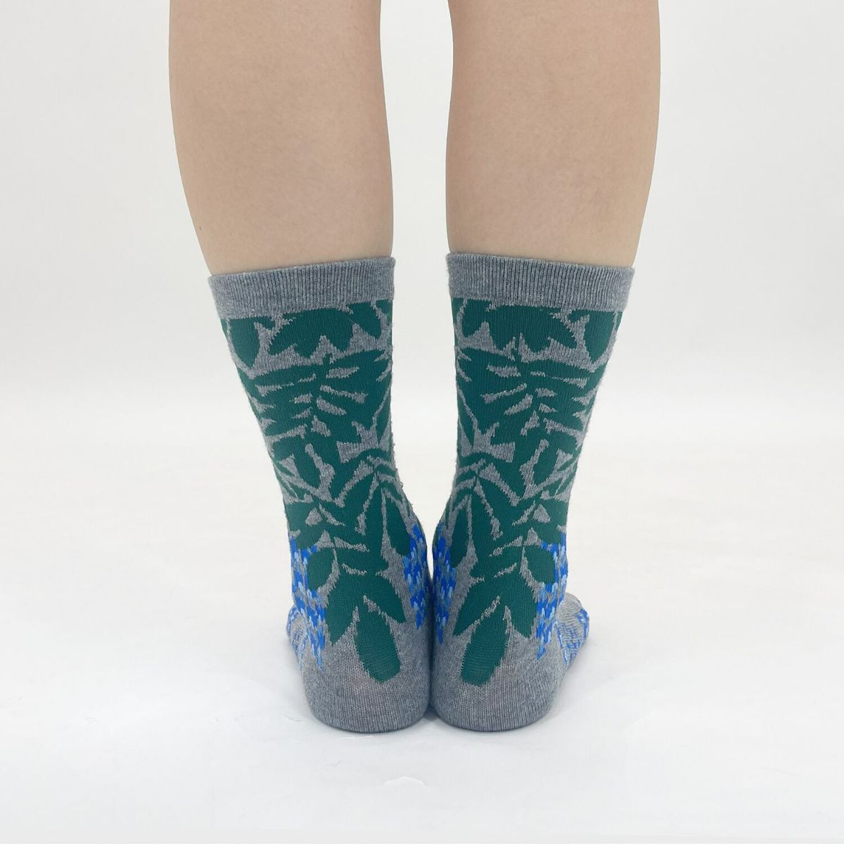 【YURI HIMURO / 氷室友里×bpbp】SOCKS WISTERIA GREY フジ ソックス グレー