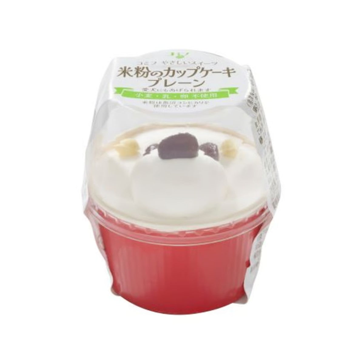 【comif コミフ 】やさしいスイーツ 米粉のカップケーキ プレーン/イチゴ おやつ ドッグフード