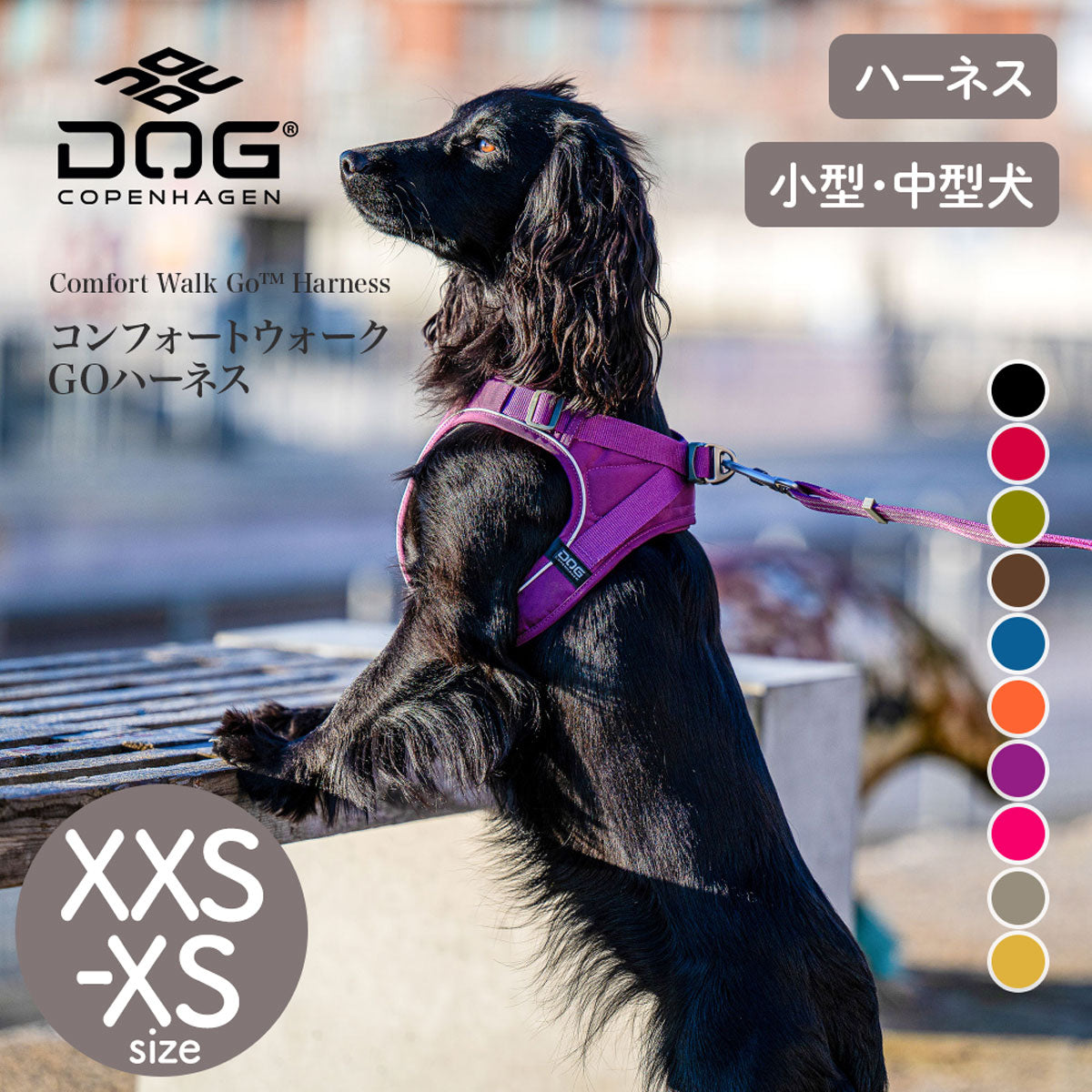 【DOG Copenhagen ドッグコペンハーゲン】コンフォートウォークGOハーネス XXS,XSサイズ
