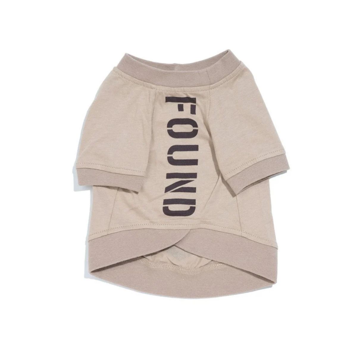 【FOUND MY ANIMAL ファウンドマイアニマル】ビックフルハートTシャツ TAUPE + CHOCOLATE トープ＋チョコレート S M サイズ