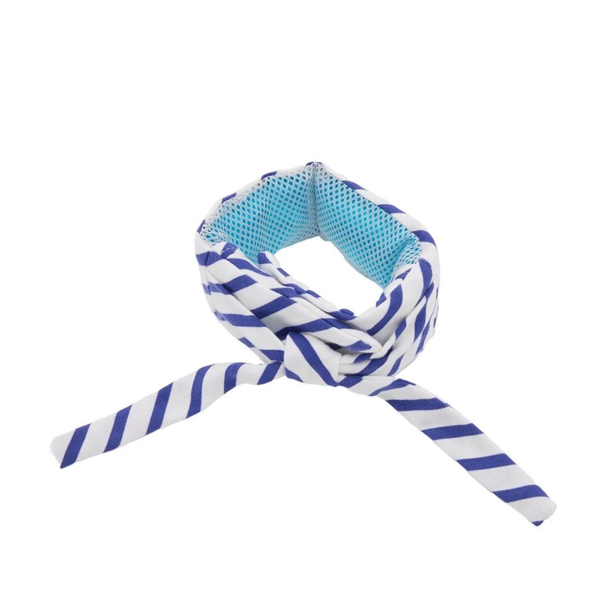 【free stitch フリーステッチ】マリンボーダーネッククーラー ブルー レッド Mサイズ