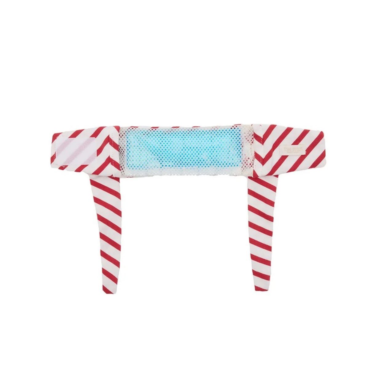 【free stitch フリーステッチ】マリンボーダーネッククーラー ブルー レッド Mサイズ