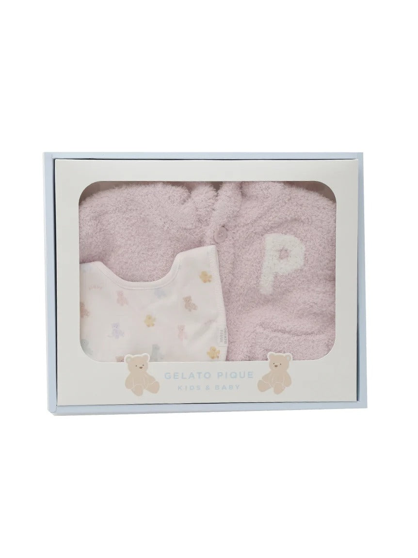 ジェラート ピケ gelato pique BABY ベアポンチョ&スタイ2点セット ギフトBOX