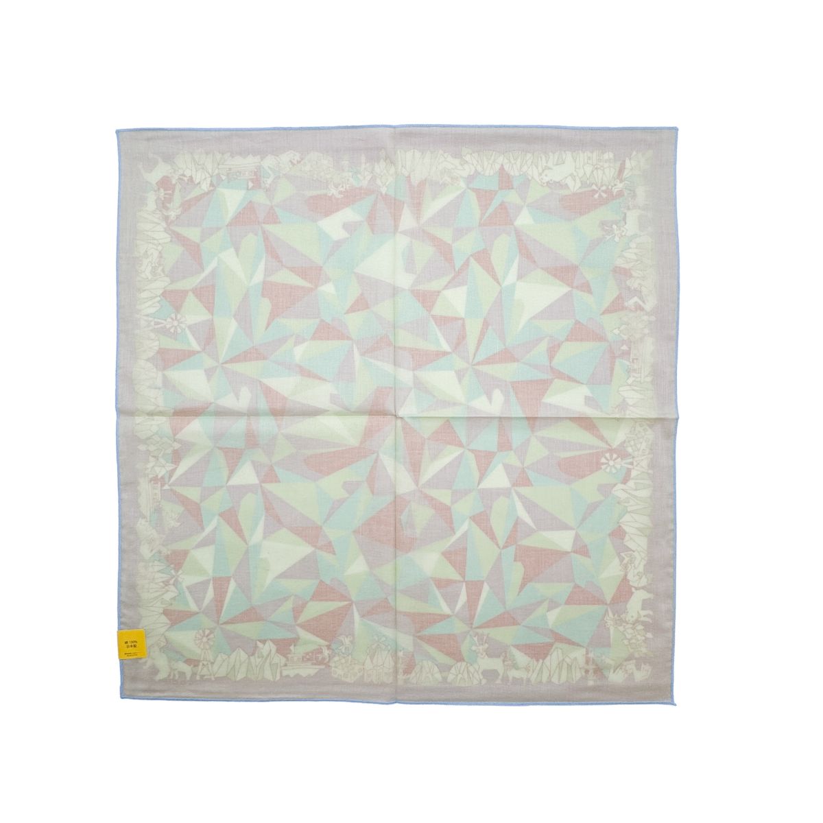 【KODUE HIBINO ひびのこづえ】ハンカチ mizuumi ピンク 大判ハンカチ 48×48cm