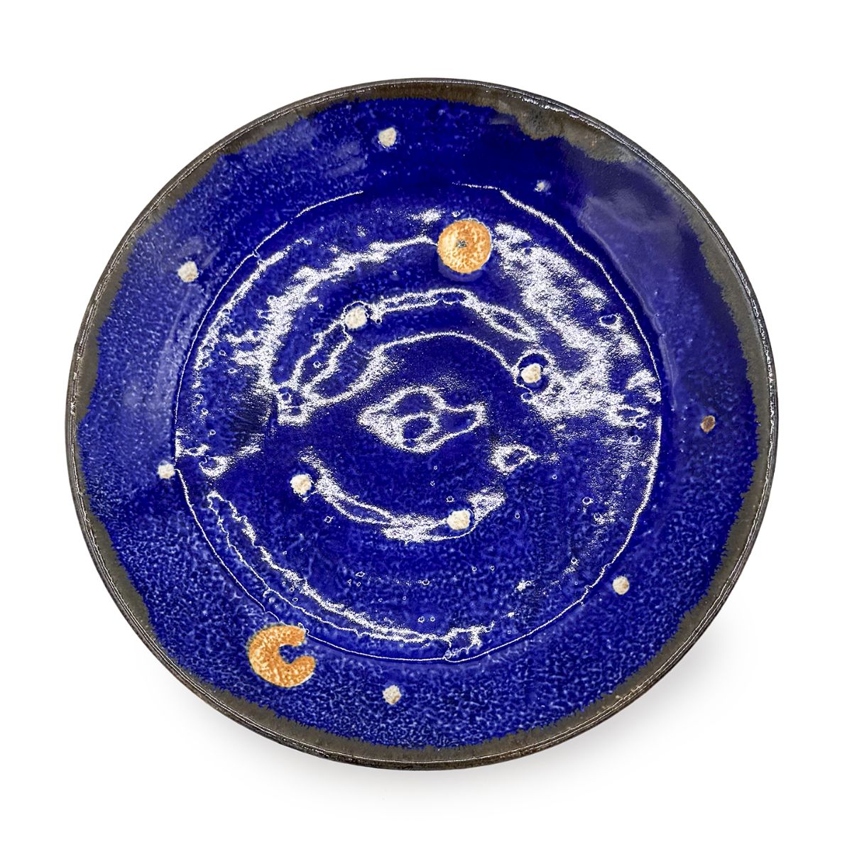 【日高見窯】カップ&ソーサー ルリ釉 鈴木由香