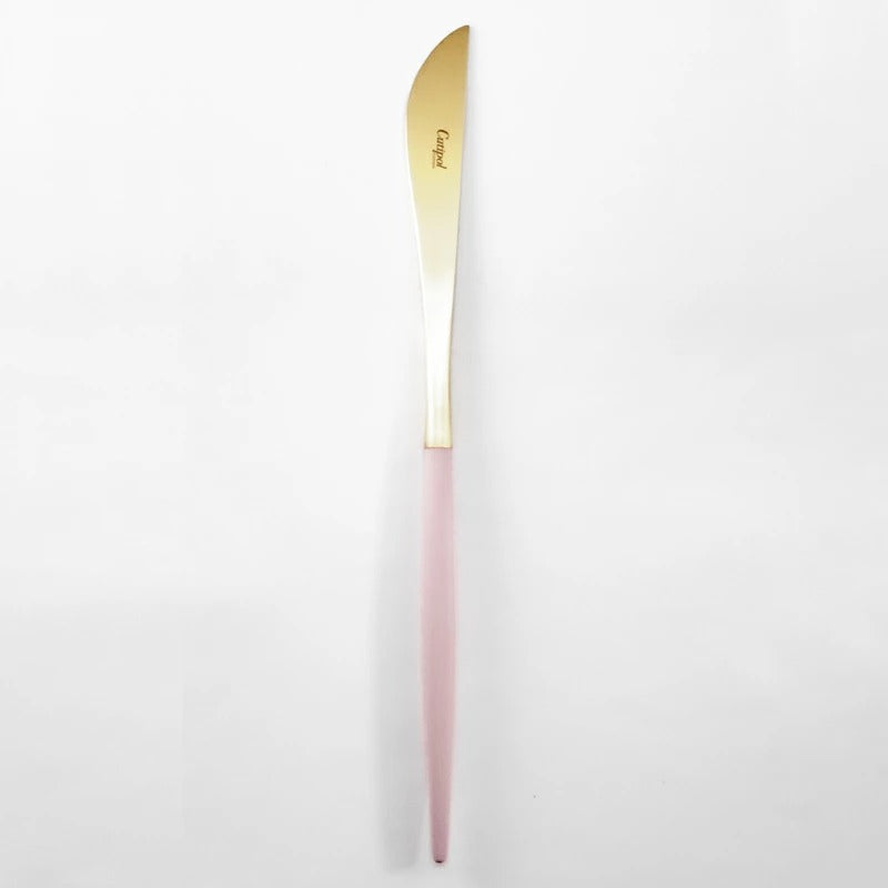 【Cutipol クチポール】GOA ディナーナイフ ピンク ゴールド
