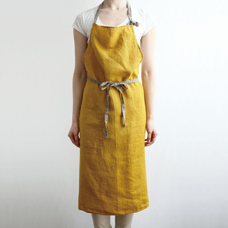 フルエプロン Lino e Lina A225 マノン サフランイエロー