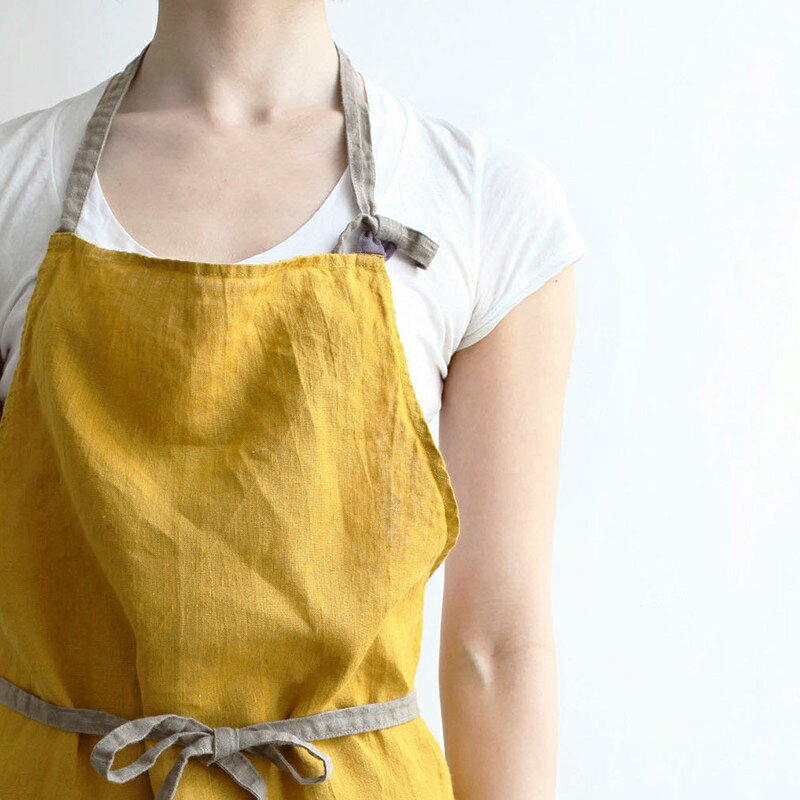 フルエプロン Lino e Lina A225 マノン サフランイエロー