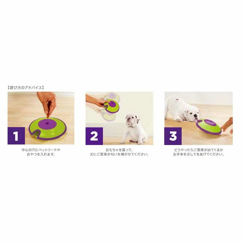 【Nina Ottosson ニーナ・オットソン】トリーツ・メイズ グリーン＆パープル レベル2