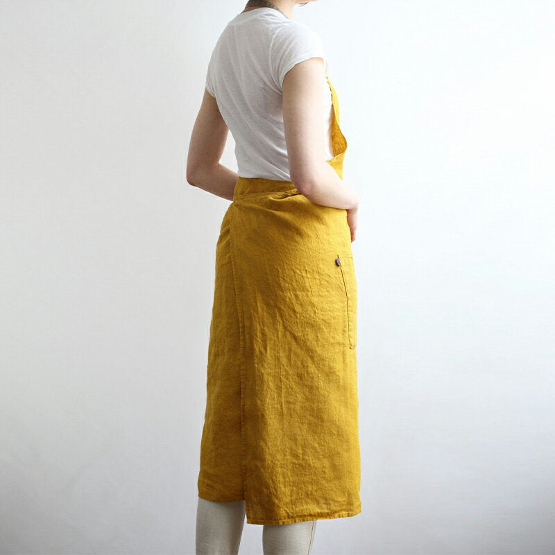 フルエプロン Lino e Lina A225 マノン サフランイエロー