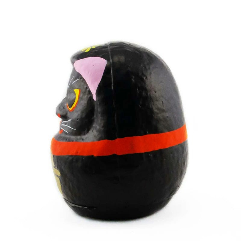 【つつみのおひなっこや】 松川だるま 伊達なだるま 黒猫 11cm