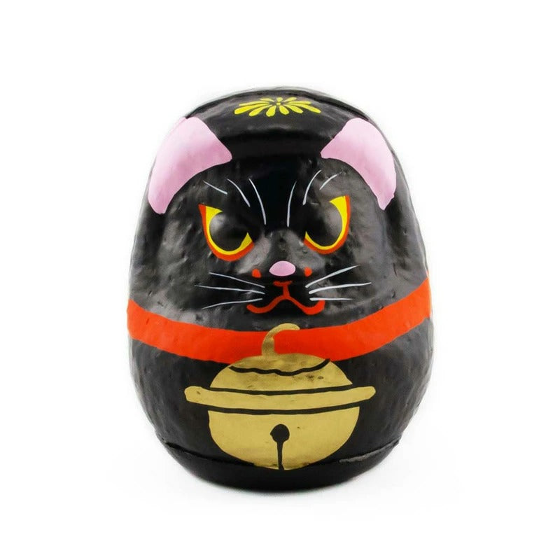 【つつみのおひなっこや】 松川だるま 伊達なだるま 黒猫 11cm